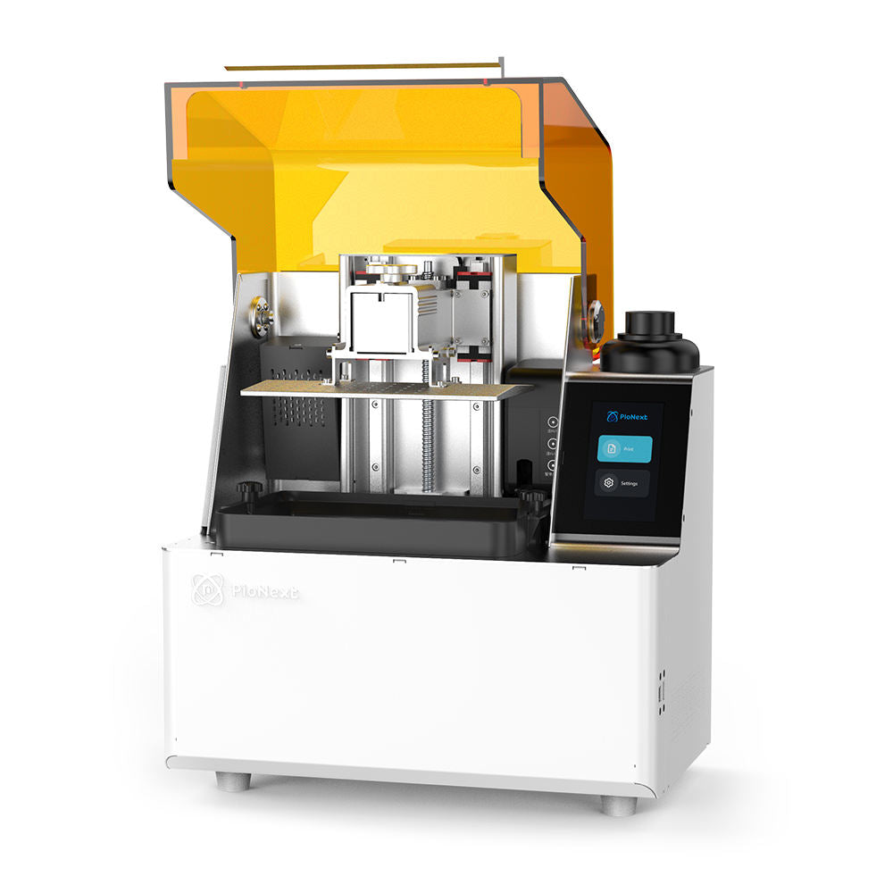 DJ89 PLUS 10.3-inch 8K resin 3D printer, open-cover front view