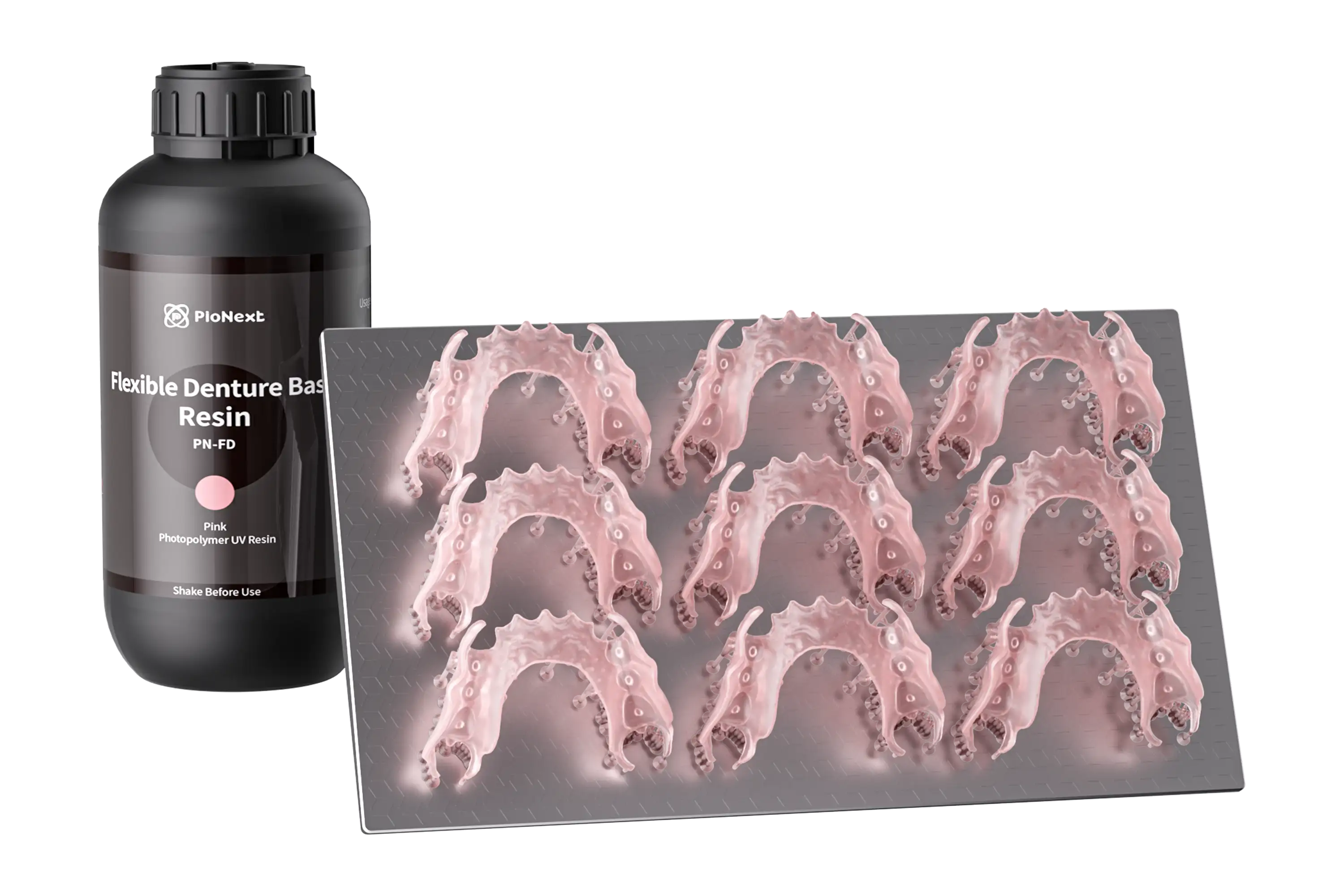 Official PioCreat Flexible Denture Base Resin product image